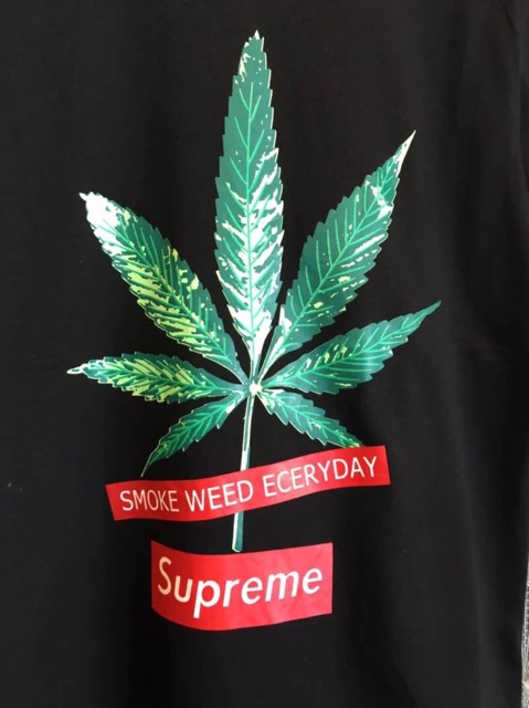 Supreme Marijuana t shirt M=16/36/25 L=17/38/26 XL=17.5/40/27 | Shopee  Thailand