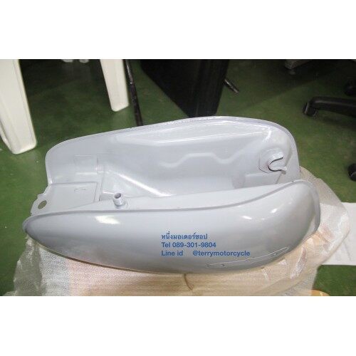 ถังน้ำมัน-cb100-k3-honda-fuel-tank-สีพื้นเทา-สินค้าใหม่-ซื้อแล้วนำไปส่งทำสีที่ต้องการ-firstmotorshop-เก็บเงินปลายทางได้