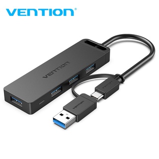 ภาพหน้าปกสินค้าVention ฮับ USB3.0 และ USB-C 2-in-1 เป็น 4 พอร์ต USB 3.0 ความเร็วสูง 5 Gbps Mirco-USB สําหรับคอมพิวเตอร์ แล็ปท็อป CHT CHL TGK ที่เกี่ยวข้อง