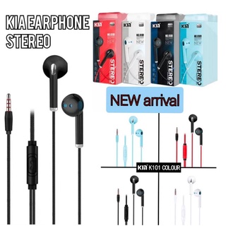 ภาพหน้าปกสินค้าหูฟังเสียงสเตอริโอ KIA Earphone stereo bass 3.5 มีปุ่มกดรับสาย คุยไมค์ได้ หูฟังเสียงดี ที่เกี่ยวข้อง