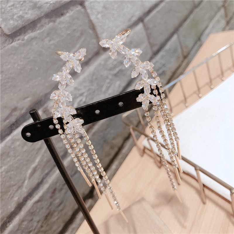 bella-korean-fashion-earrings-silver-needle-temperament-zirconium-flower-tassel-earrings