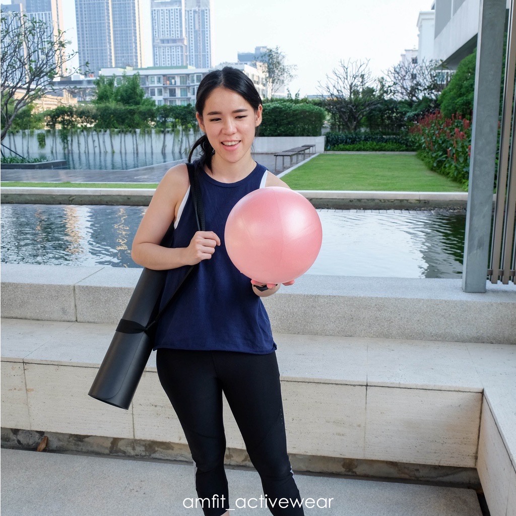 ภาพสินค้าแพคดีการันตี รุ่นใหม่ ลูกบอลพิลาทิส 22-25cm mini Pilates Ball ลูกบอลโยคะ ลูกบอลออกกำลังกาย ลูกบอลฟิตเนส yoga ball จากร้าน octavebyamfit บน Shopee ภาพที่ 1