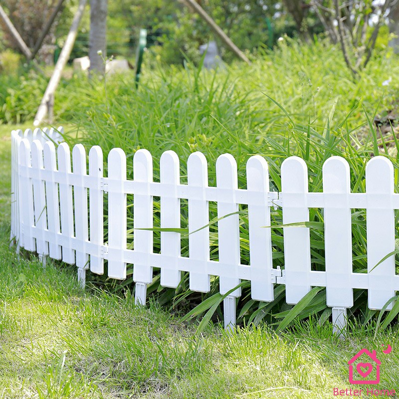 รั้วรั้วพลาสติก-รั้วพลาสติกแต่งสวน-สีขาว-รั้วสวน-รั้วสวนผัก-plastic-picket-fence