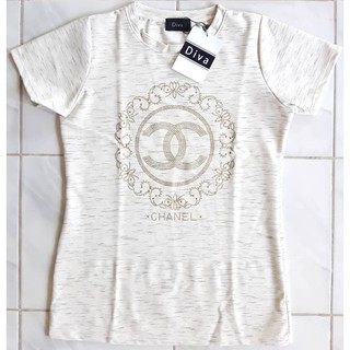GS15 ชุดเซทเสื้อและกางกาง สีขาวครีม.