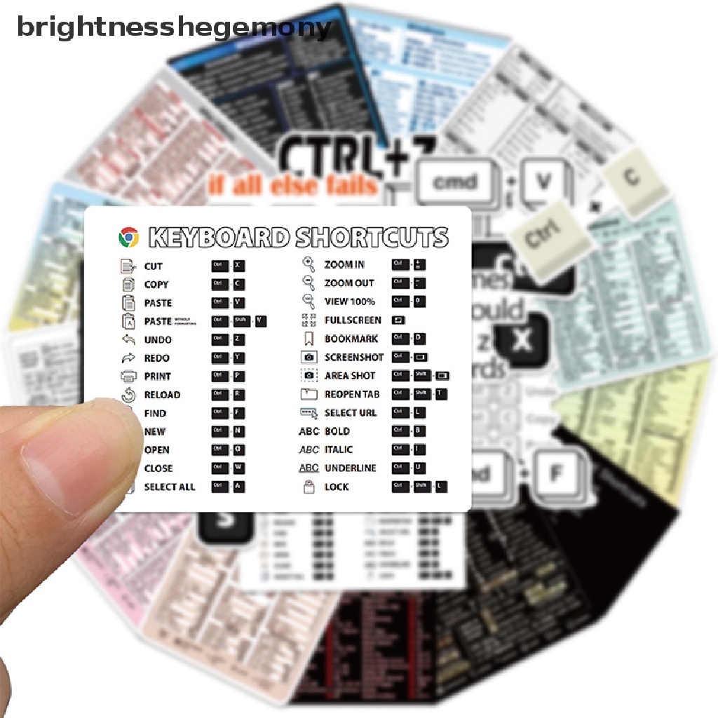 bgth-สติกเกอร์-diy-สําหรับติดแป้นพิมพ์-windows-excel-word-quick-reference-30-ชิ้น