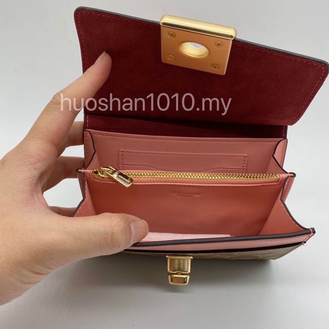 outlet-ส่วนลด-coach-f76789-กระเป๋าสตางค์ใบสั้นผู้หญิงพับ