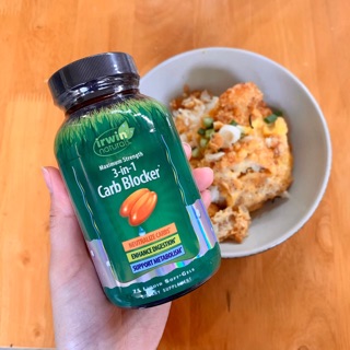 🍚บล๊อคแป้ง🍰Irwin Naturals 3-In-1 Carb Blocker, Maximum Strength, 75 Liquid Soft-Gels