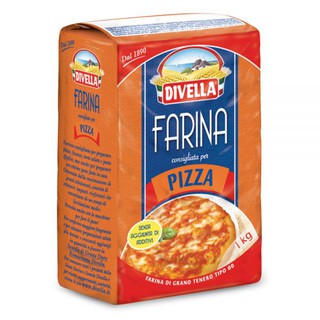 DIVELLA FLOUR PIZZA 1 KG. ดีเวลล่า แป้งพิซซ่า ขนาด 1 กิโลกรัม