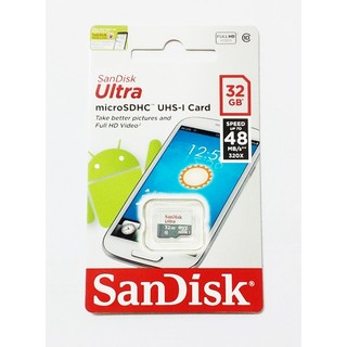 ภาพหน้าปกสินค้าSANDISK ULTRA Micro SD 32GB class10 ของแท้ ที่เกี่ยวข้อง