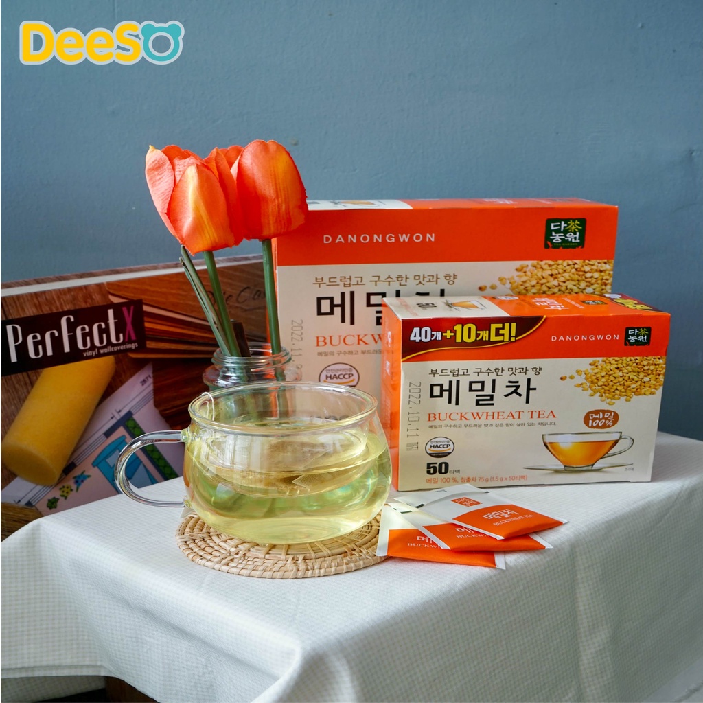 พร้อมส่ง-ส่งเร็ว-danongwon-50-100-buckwheat-tea-ชาบัควีท-หอมชื่นใจ-รสละมุน-ช่วยย่อย-ช่วยปรับสมดุลระบบขับถ่าย