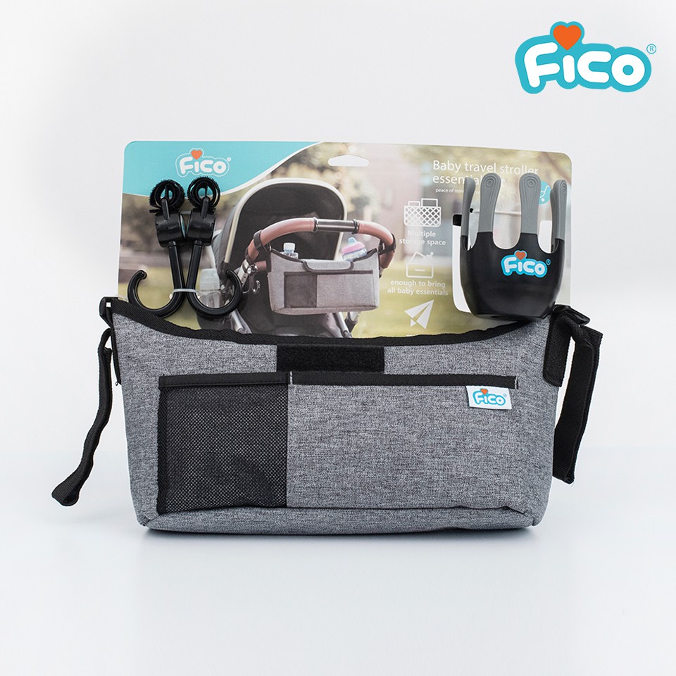 fico-อุปกรณ์เสริมสำหรับรถเข็นเด็ก-กระเป๋าที่แขวนรถเข็น-รุ่น-tcs01-stroller-acce-combo01