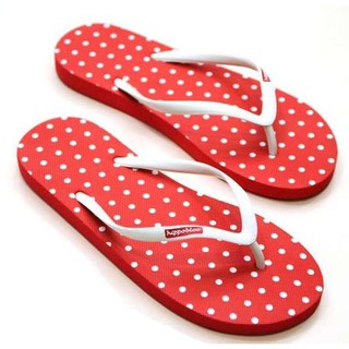 ภาพหน้าปกสินค้าจุดพื้นแดง ขาว Red White Dot Hippo shoe  รองเท้าฮิปโป No.36 37 38 39-40 ที่เกี่ยวข้อง