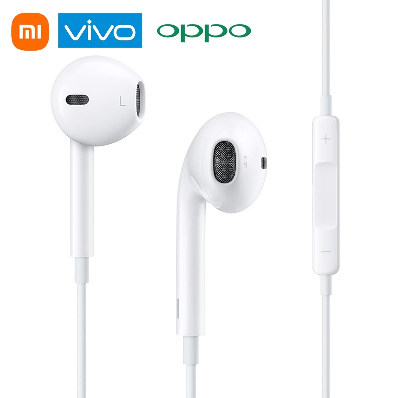 ราคาและรีวิวxiaomi หูฟังมีสาย ชนิดมีไมค์ แจ็ก 3.5 มม. oppo vivo