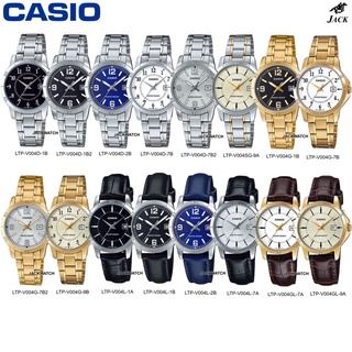ภาพหน้าปกสินค้าCASIO นาฬิกาข้อมือผู้หญิง รุ่น LTP-V004 รับประกัน(ร้าน2ปี)  CMG1ปี LTP-V004D/LTP-V004L/LTP-V004G/LTP-V004SG ที่เกี่ยวข้อง