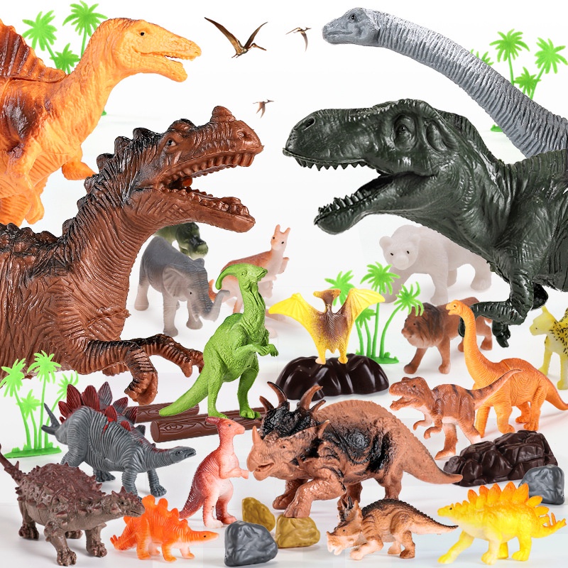 ของเล่นไดโนเสาร์-46-ชิ้นและ-28-ชิ้น-พลาสติกจำลอง-ของเล่นฟิเกอร์ไดโนเสาร์-dinossauro-สําหรับเด็ก