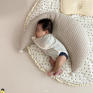 หมอนเด็กหมอนผ้าห่มหมอนพยาบาลหมอนลูกขนเด็กหมอนผ้าฝ้ายแท้ดวงจันทร์เบาะนอนเด็กหมอนถอดซักได้
