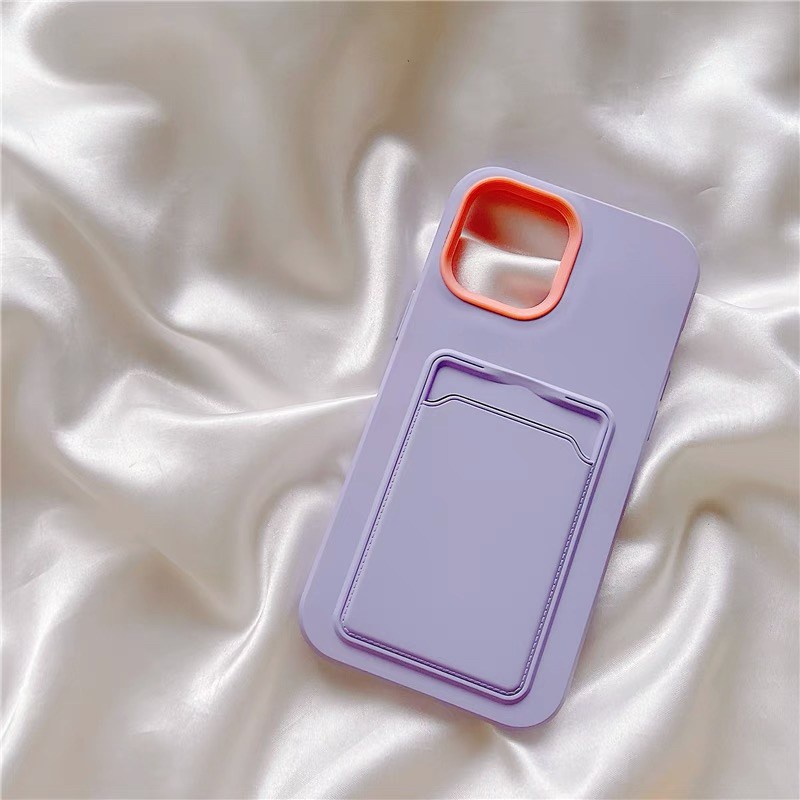 เคสไอโฟน-เคสซิลิโคน-12-13-promax-iphone-case-for-iphone-x-xs-max-xr-7-8plus-ประกบบัตรสีทึบ-tpu-s1141