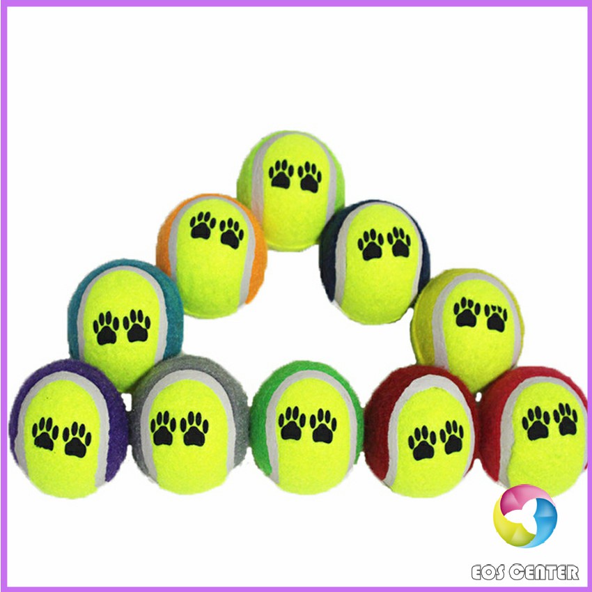 eos-center-ลูกเทนนิสสำหรับสัตว์เลี้ยง-ลูกบอลฝึกสุนัขและแมว-โยนเล่นกับสุนัข-จัดส่งคละสี-pet-plush-tennis