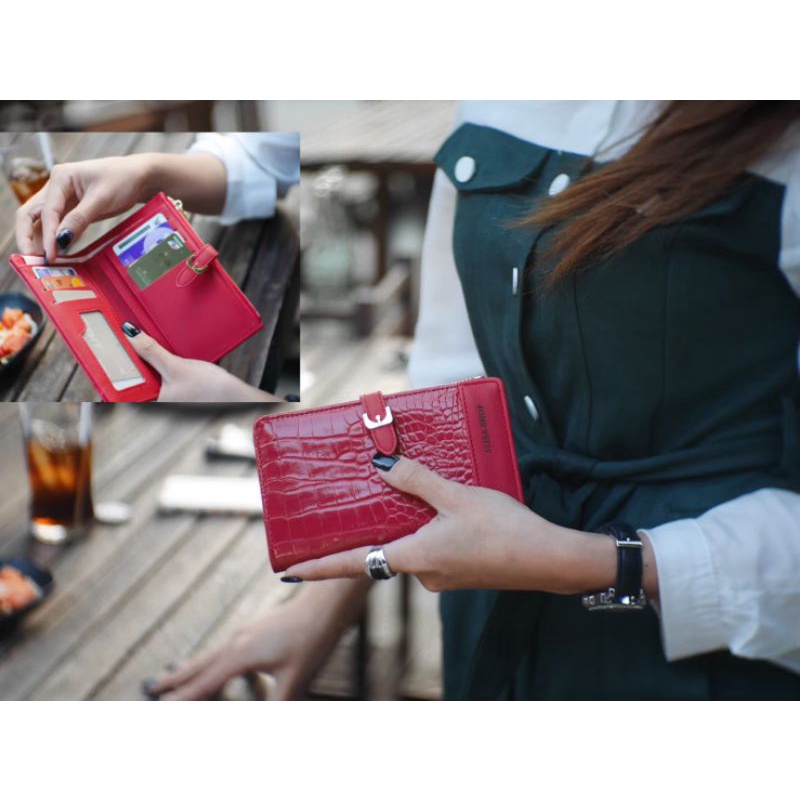 ภาพสินค้ากระเป๋าตังค์นำโชค ALISA SHOP  11สี 9012 จากร้าน nunbestfriend บน Shopee ภาพที่ 4