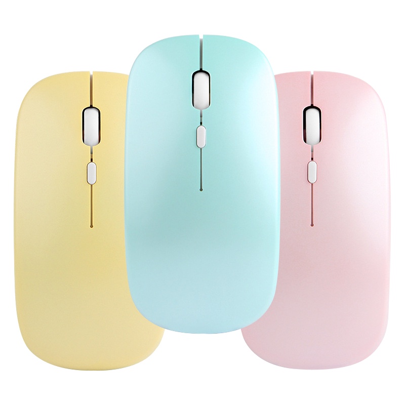 ภาพหน้าปกสินค้าSilent Wireless Mouse เมาส์ไร้เสียงรบกวน Bluetooth 5.0 และ 2.4G 1600DPI พร้อม RGB . แบบชาร์จไฟได้