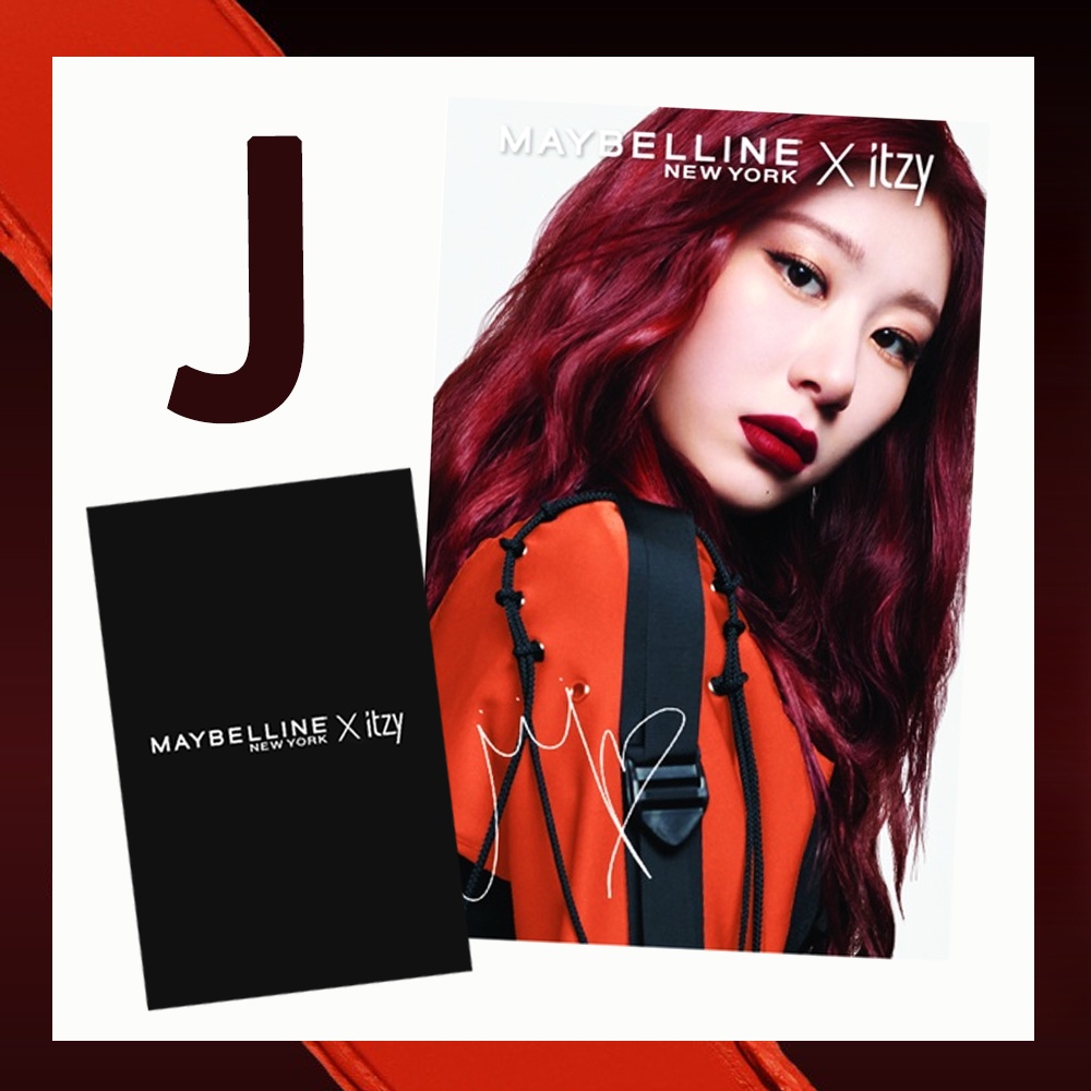 Maybelline X ITZY PHOTOCARD พร้อมลายเซ็น มีสะสมครบทั้ง 12 แบบ