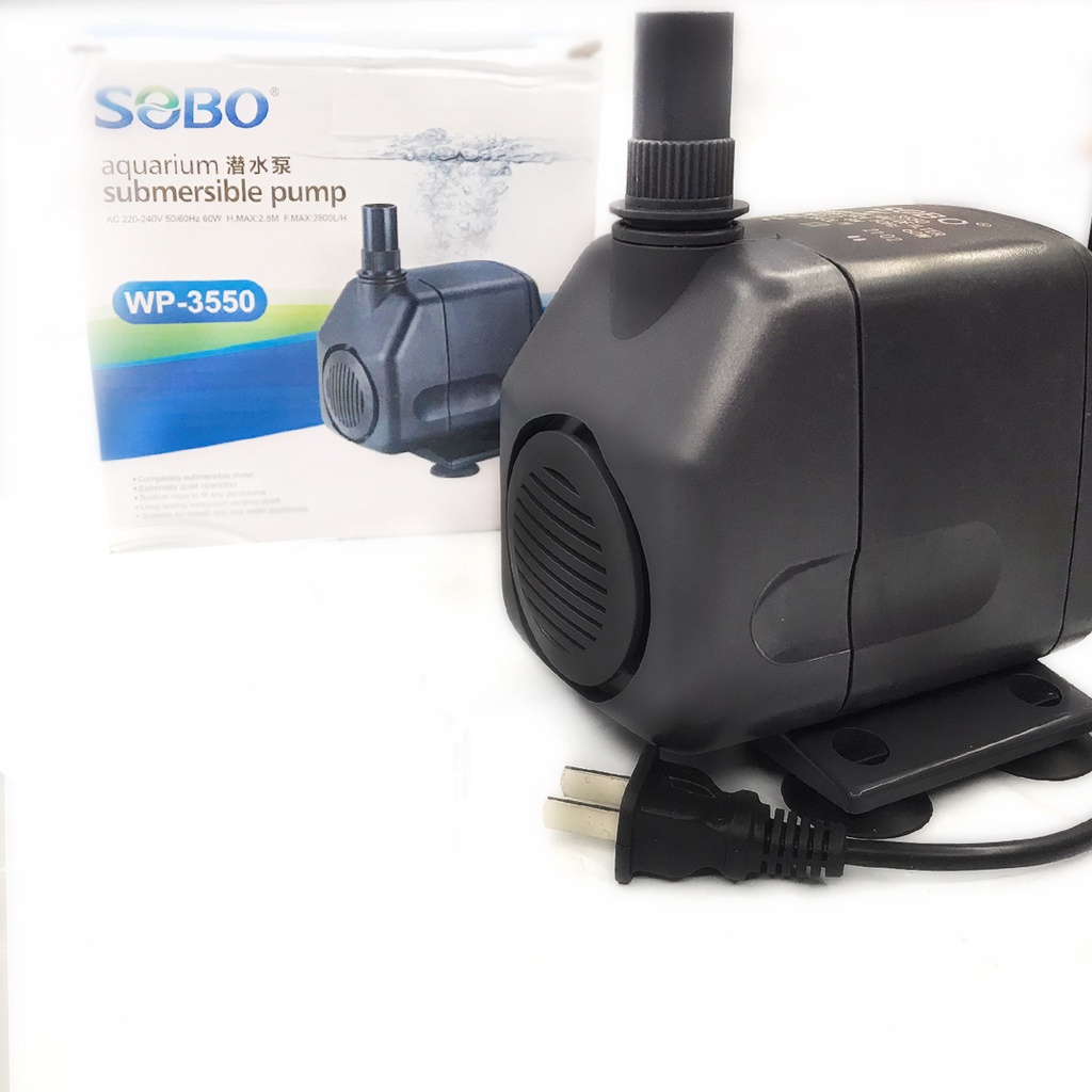 sobo-wp-3550-ปั๊มน้ำตู้ปลา-บ่อปลา-กำลังไฟ-60w-2800ลิตร-1ช-ม-wp3550-wp-3550-ปั๊มน้ำ-ปั๊มแช่-ปั๊มน้ำพุ