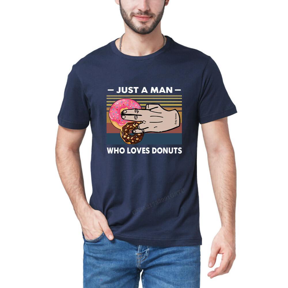 เสื้อยืดอินเทรนด์ผู้ชายอินเทรนด์ผู้หญิงเสื้อยืด-ผ้าฝ้าย-พิมพ์ลาย-just-a-man-who-loves-donuts-แนวสตรีท-พรีเมี่ยม-สําหรับผ