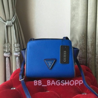 GUESS Shoulder Bag  (outlet) สีน้ำเงิน