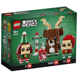 เลโก้ lego brickheadz reindeer, elf and elfie 40353