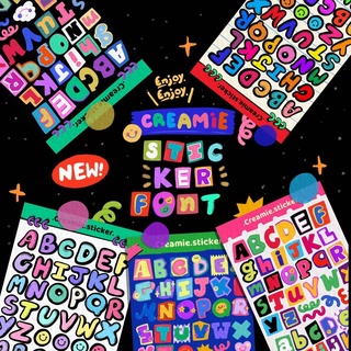 ภาพขนาดย่อของสินค้าSticker font  Mini Alphabet Set