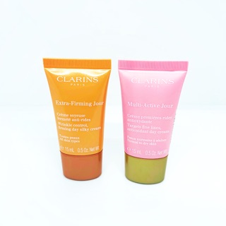 clarins เซ็ตคู่ คลาแรงส์ Clarins day cream ครีมกลางวัน 2 สูตร ช่วยลดเลือนริ้วรอย ติดสปริงให้ผิว ของแท้