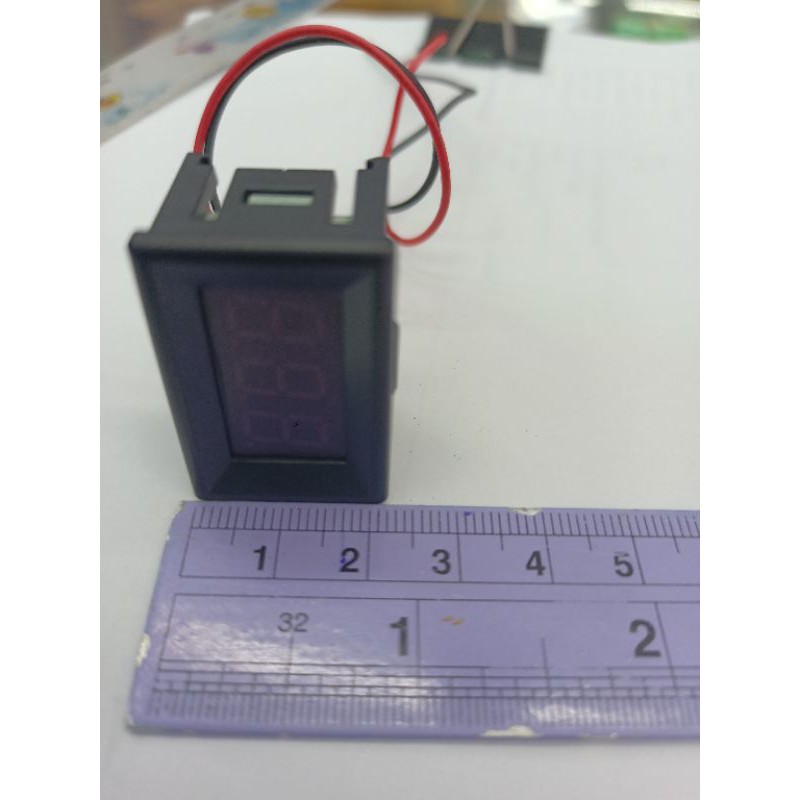 วัดโวลท์-mini-ดิจิตอลมัลติมิเตอร์-สาย-2-เส้น-dc-3-5-30v-voltmeter-digital-วัดโวลต์-มิเตอร์วัดไฟดิจิตอล