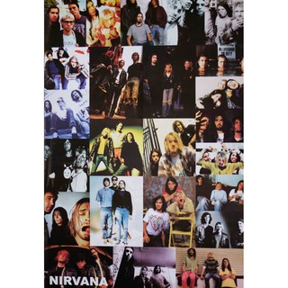 โปสเตอร์ วง ดนตรี Nirvana เนอร์วานา โปสเตอร์ติดผนัง โปสเตอร์สวยๆ poster