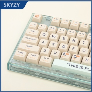 ภาพหน้าปกสินค้า140 คีย์ Plastic Keycap XDA Profile retro PBT DYE SUB แป้นพิมพ์เครื่องกล Keycap Set ที่เกี่ยวข้อง