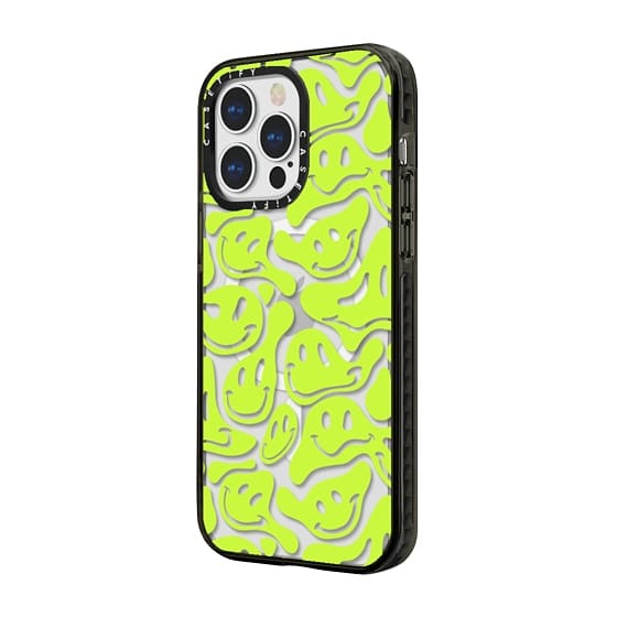 casetify-acid-smiles-neon-green-13-pro-max-compatible-impact-case-สี-black-13pm-สินค้าพร้อมส่ง