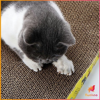BUAKAO ที่ลับเล็บแมวกระดาษ ลูกฟูกที่ลับเล็บ อุปกรณ์สำหรับแมว Scratcher