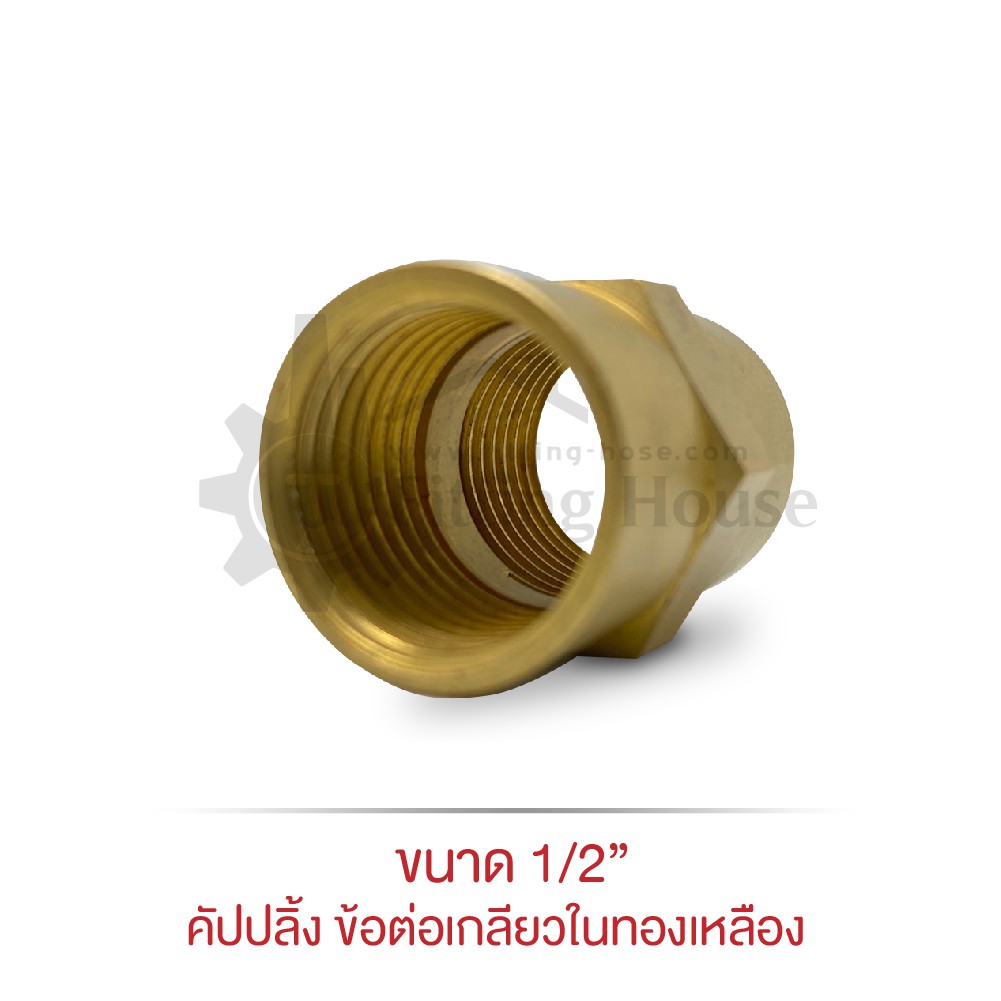 คัปปลิ้ง-ข้อต่อเกลียวในทองเหลือง-coupling-ขนาด-1-2