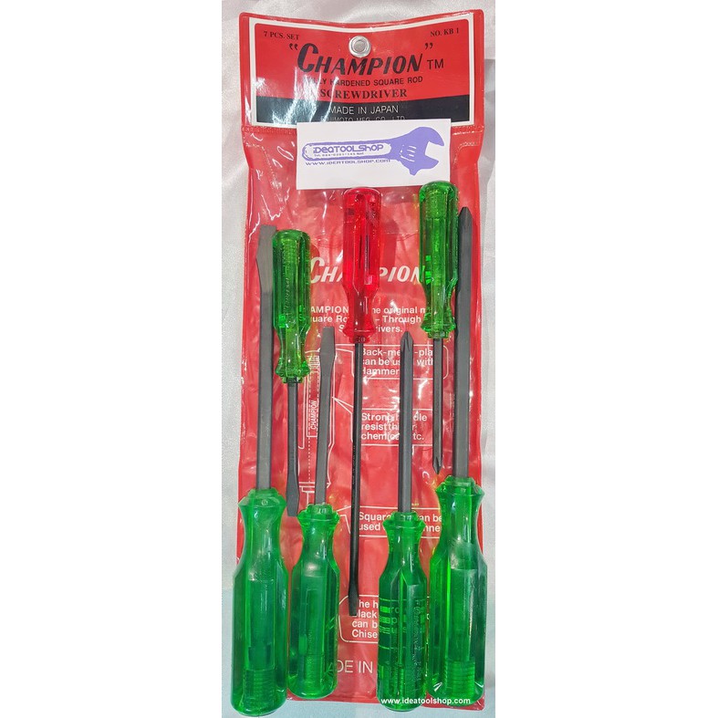 ชุดไขควงแชมป์เปี่ยนจำนวน 7 ชิ้น Champion Screwdriver set Shopee Thailand