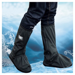 สินค้า รองเท้ากันน้ำ รองเท้ากันฝน ถุงคลุมเท้า รุ่นมีแผ่นรองพื้น พร้อมสายรัด กันน้ำ กันฝุ่น วัสดุเกรดพรีเมี่ยม