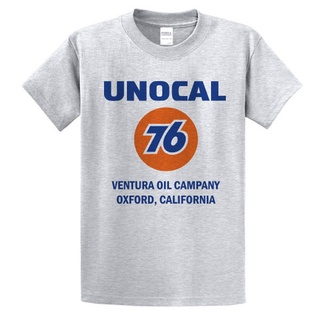 เสื้อยืด คอกลม คุณภาพส่งออก แฟชั่น สตรีท วินเทจ มอเตอร์ไซต์ น้ำมันเครื่อง OIL UNOCAL LUBRICANT 001