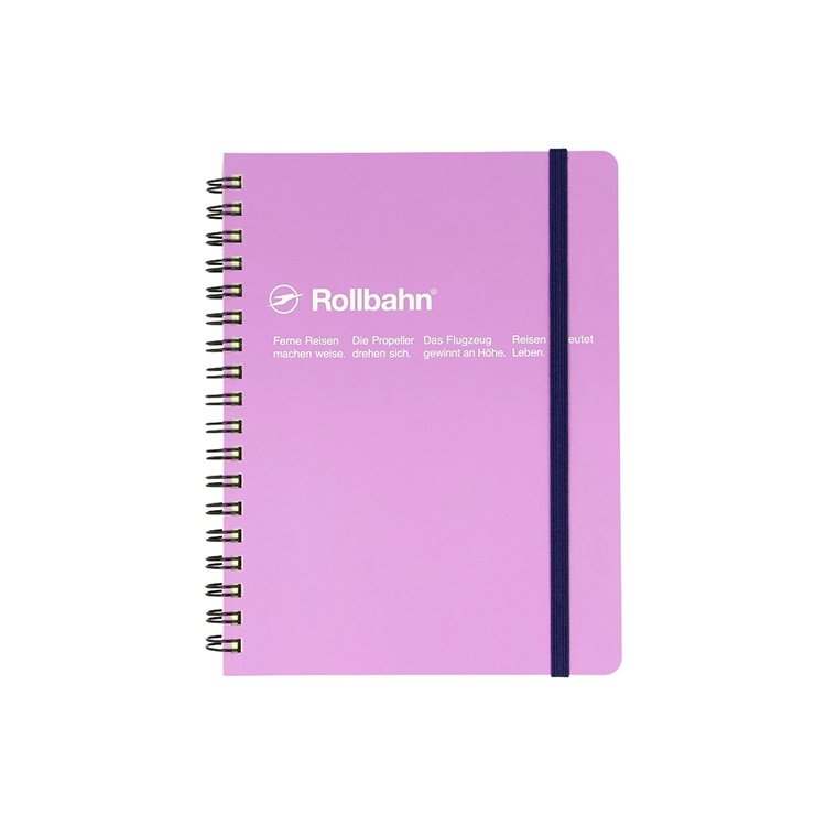rollbahn-spiral-bound-notebook-l-140-pages-5-pockets-notebook-grid-memo-stationery
