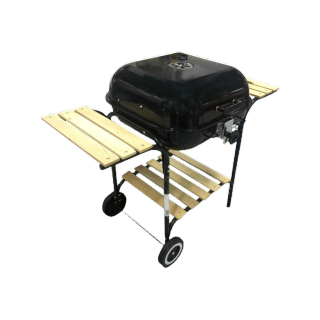 โปรโมชั่น : HomePro เตาถ่านย่างบาร์บีคิว BBQ SPRING 22T ฝาอบ สีดำ แบรนด์ SPRING