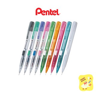 ดินสอกด Pentel ขนาด 0.5 มม. กดข้าง รุ่น PD105T / PD105C (ด้ามใส / ด้ามสี)