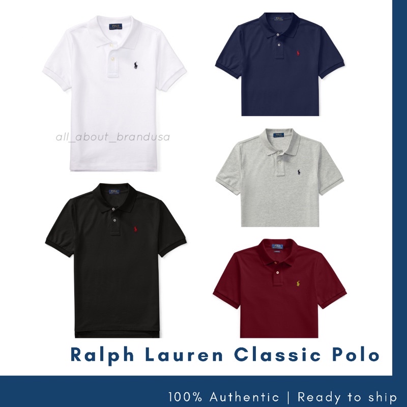 เสื้อโปโล-polo-ralph-lauren-polo-cotton-mesh-boy-size-ของแท้-100