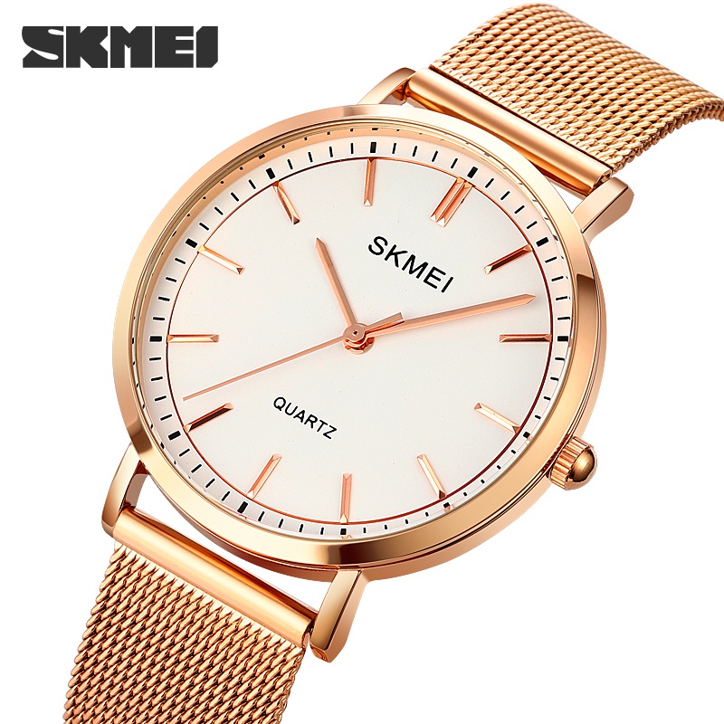 skmei-นาฬิกาข้อมือควอตซ์แฟชั่น-สายแสตนเลส-บางพิเศษ-กันน้ํา-สไตล์นักธุรกิจ-สําหรับผู้ชาย-และผู้หญิง