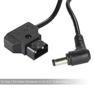 ภาพหน้าปกสินค้าD-Tap 2 Pin Male Connector to DC 5.5 * 2.5mm Plug Power Cord Cable for BMCC BMPC DSLR Rig Power Supply 113cm in Length ที่เกี่ยวข้อง