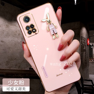 2022 New Phone Case เคส Xiaomi Redmi Note 11 / 11S / 11 Pro 5G 4G Casing Straight Edge Plating with Trendy Rabbit Ultra-thin Silicone Soft Case เคสโทรศัพท