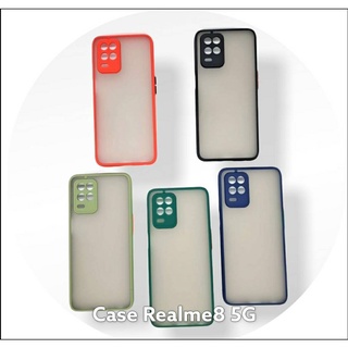 (ใส่โค้ด AUGIONG99 ลดเพิ่ม 70.-)เคสสีเคสใสกันกระแทก ออปโป้ เรียวมี8 (5จี) Case Tpu Shockproof For Oppo Realme8 (5G)