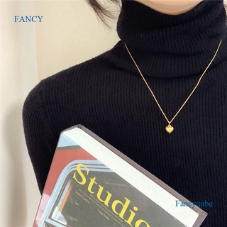 Fancy Ins รัก สร้อยคอ ผู้หญิง รูปหัวใจ กระดูกไหปลาร้า โซ่ เครื่องประดับ ไฮโปอัลเลอร์จีนิก ไม่จางหาย แฟน ของขวัญวันเกิด