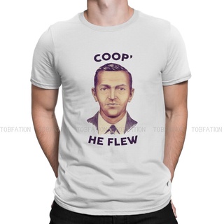 เสื้อยืดผ้าฝ้ายพิมพ์ลายขายดี เสื้อยืดลําลอง แขนสั้น พิมพ์ลาย Fly the Coop DB Cooper Hijack ใส่สบาย ของขวัญพิเศษ สไตล์ฮิป